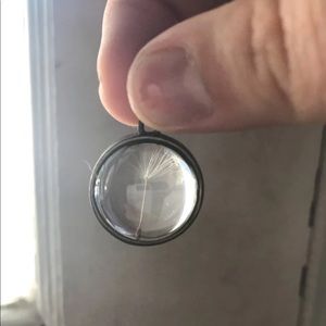Dandelion seed necklace